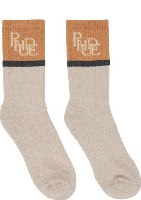 Beige Sport Socks