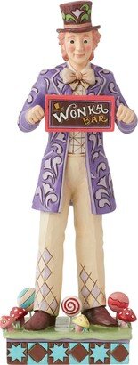 Jim Shore Willy Wonka with Rotating Chocolate Bar Figurine