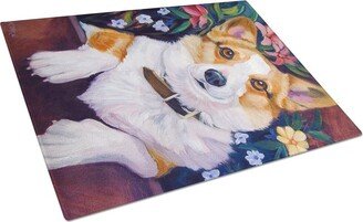 7362LCB Can I Help You Corgi Glass Cutting Board