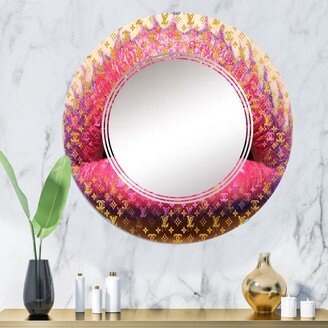 Designart 'Luscious Designer Lips I' Printed Fashion Lips Wall Mirror