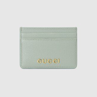 Card case with script-AA