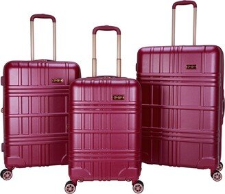 Jewel Plaid 3 Piece Hardside Luggage Set