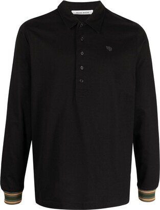 Long-Sleeve Polo Shirt-AV