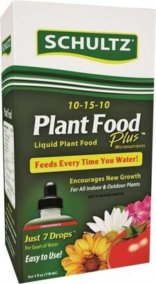 Schultz Plant Food Plus All Purpose Food Liquid Concentrate, 4 fl oz