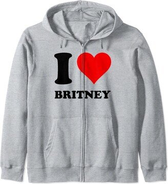 I Heart Britney I Love Britney Zip Hoodie