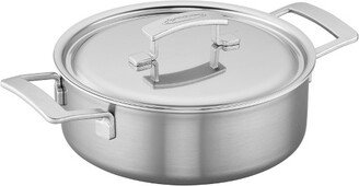 Industry 5-Ply 4-qt Stainless Steel Deep Saute Pan