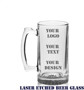Personalized Beer Mug, Gift For Him, Engraved Glass 16Oz, Custom Glass, Husband Gift, Groomsmen