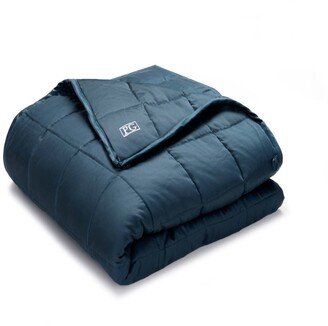 Pillow Guy Tencel Weighted Blanket, 25lb, Navy