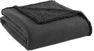 Micro Flannel Reverse To Sherpa Blanket, Twin