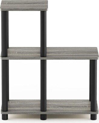 Turn-N-Tube Accent Decorative Shelf, Columbia Walnut/Black