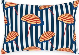 Outdoor Pillows: Positano Outdoor Pillow, 14X20, Double Sided, Blue