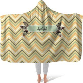 Hooded Fleece Blanket Dreaming Of Chevron