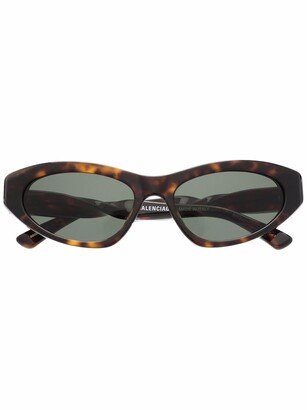 Balenciaga Eyewear Cat-Eye Tortoiseshell Sunglasses