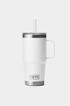 YETI White Rambler 25oz Straw Mug