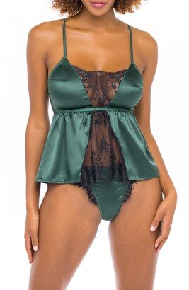 Satin & Lace Camisole & Panties Set