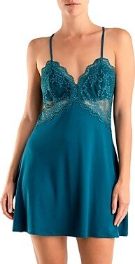 Aegean Sea Lace Trim Chemise