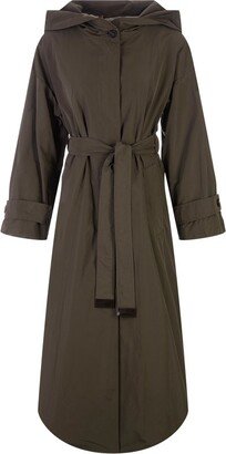 Max Mara Belted hooded Trench Coat