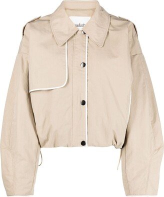 Korence short trench coat