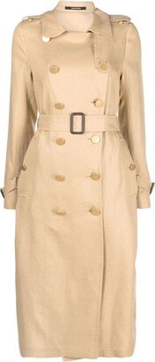 Double-Breasted Trench Coat-AY