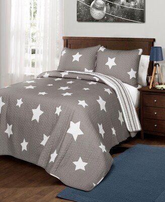 Star Reversible 2-Pc. Twin Quilt Set