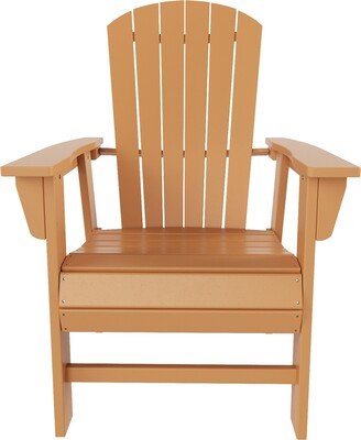 Polytrends Laguna Poly Eco-Friendly All Weather Adirondack Patio Dining Chair