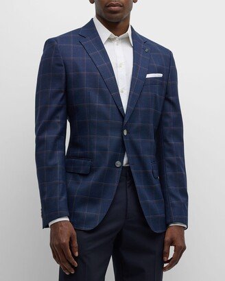 Men's Check Two-Button Sport Coat