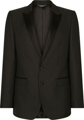 Metallic-Effect Tailored Blazer