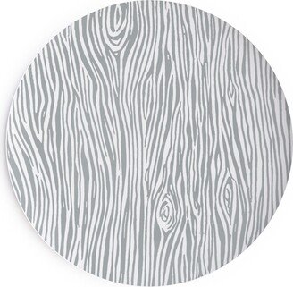 Salad Plates: Woodgrain - Gray Salad Plate, Gray