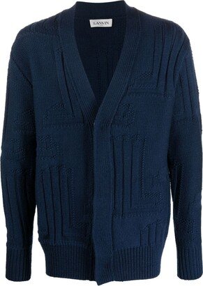 Concealed-Button Knitted Cardigan