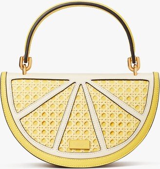 Lemon Drop Wicker 3D Crossbody