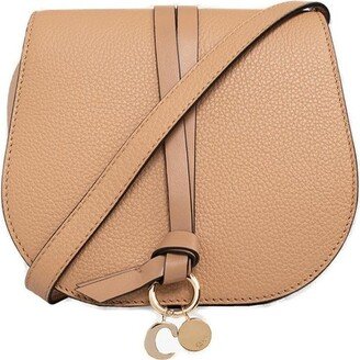 Alphabet Saddle Crossbody Bag