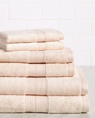 Rayon From Bamboo Blend Solid 6Pc Towel Set-AH