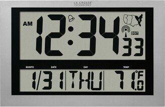 Jumbo Atomic Digital Wall Clock with Indoor Temperature