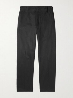 Cropped Tapered Cotton-Gabardine Chinos