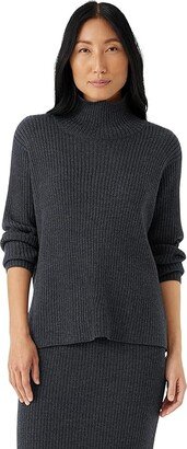 Turtleneck (Charcoal) Women's Sweater