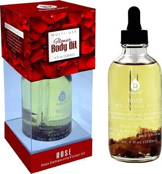 Rose flower Multi Use Body Oils 4 Oz