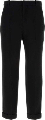 Crepe Straight-Cut Trousers