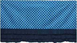 MixNMatch Blue frills on bottom Crib/Toddler ruffles/skirt