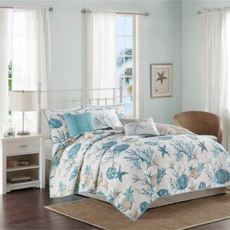 Gracie Mills Quilt Set, Aqua - Full/Queen