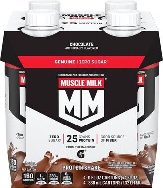 Muscle Milk Genuine 25g Protein Shake - Chocolate - 11 fl oz/4pk