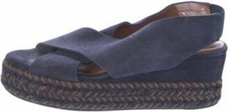 Suede Braided Accents Espadrilles-AB