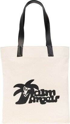 Logo Printed Tote Bag-AW