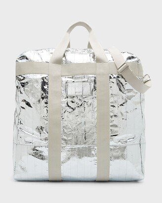 Men's Metallic Eel Big Tote Bag