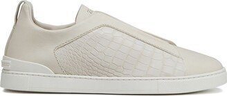 Triple Stitch leather sneakers-AA