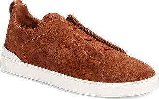 Triple Stitch Suede Slip-On Sneaker-AD