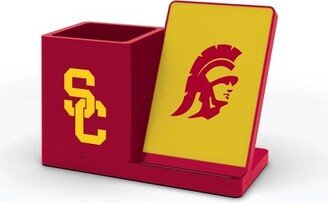 NCAA USC Trojans Wireless Charging Pen Holder