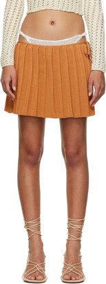 SSENSE Exclusive Orange Reversible Miniskirt