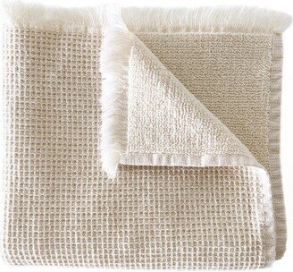 Beige Cotton Waffle Luxury Wash Towel (Set of 4