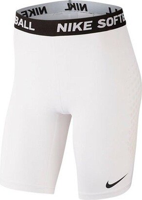 Womens DF Softball Slider Shorts XL White | Black