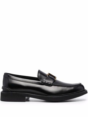 Semi-Shine Leather Loafers